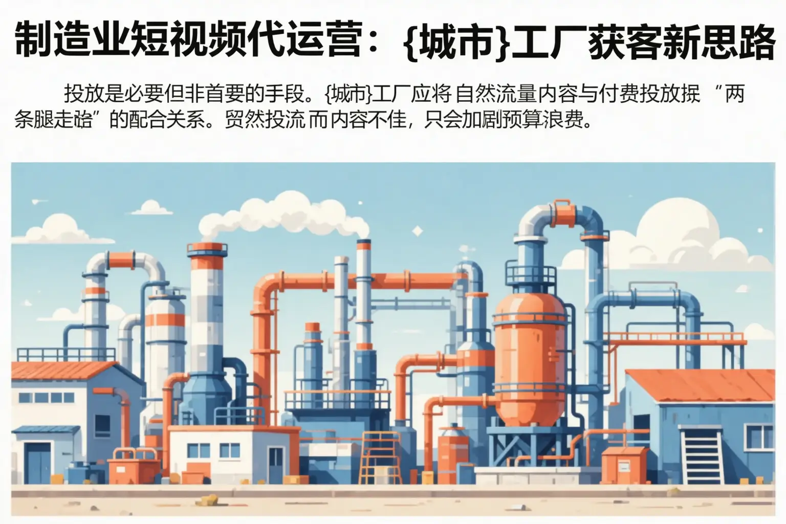 制造业短视频代运营：江安工厂获客新思路